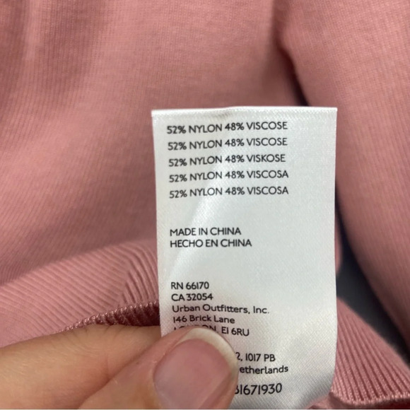 Maeve by Anthropologie Ribbed Sweetheart Sweater 3/4 Sleeve Pink Size Small - Picture 9 of 10